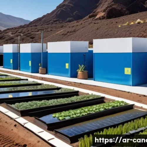 카나리아제도 환경 문제 - **Prompt: "A serene, sun-drenched landscape in the Canary Islands, depicting local residents engaged...